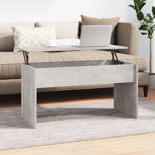 vidaXL Coffee Table Concrete Gray 40.2"x19.9"x20.7" Engineered Wood