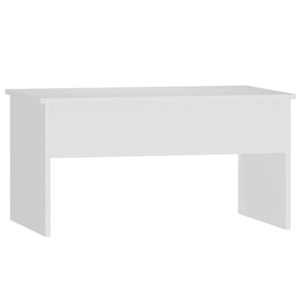 vidaXL Coffee Table White 31.5"x19.9"x16.3" Engineered Wood - Image 3