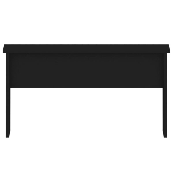 vidaXL Coffee Table Black 31.5"x19.9"x16.3" Engineered Wood - Image 4