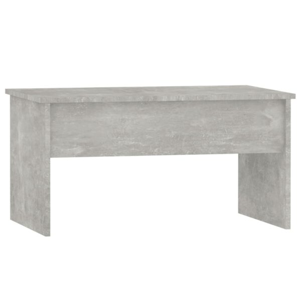 vidaXL Coffee Table Concrete Gray 31.5"x19.9"x16.3" Engineered Wood - Image 3