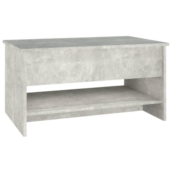 vidaXL Coffee Table Concrete Gray 31.5"x19.7"x15.7" Engineered Wood - Image 5