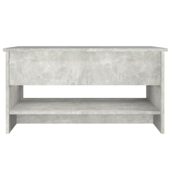 vidaXL Coffee Table Concrete Gray 31.5"x19.7"x15.7" Engineered Wood - Image 6