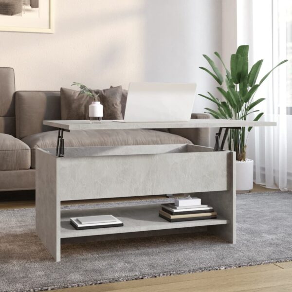 vidaXL Coffee Table Concrete Gray 31.5"x19.7"x15.7" Engineered Wood