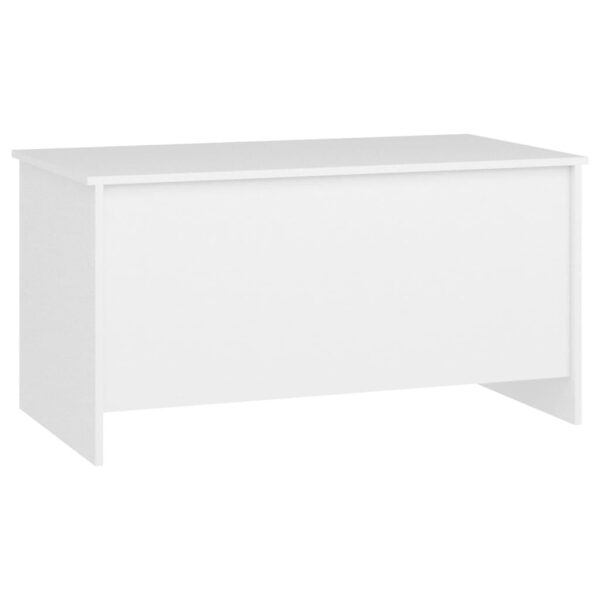 vidaXL Coffee Table White 40.2"x21.9"x20.7" Engineered Wood - Image 3