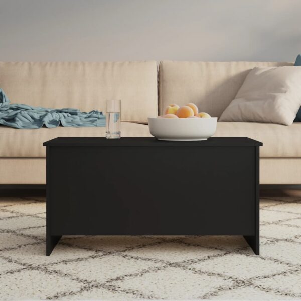 vidaXL Coffee Table Black 40.2"x21.9"x20.7" Engineered Wood - Image 8