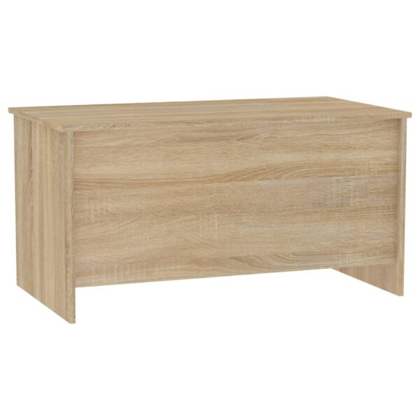 vidaXL Coffee Table Sonoma Oak 40.2"x21.9"x20.7" Engineered Wood - Image 3