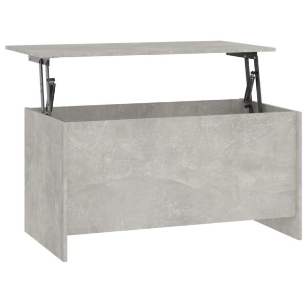 vidaXL Coffee Table Concrete Gray 40.2"x21.9"x20.7" Engineered Wood - Image 2