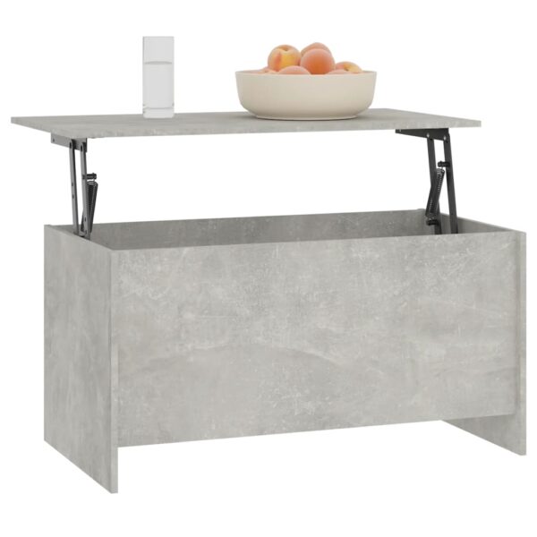 vidaXL Coffee Table Concrete Gray 40.2"x21.9"x20.7" Engineered Wood - Image 7