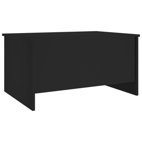 vidaXL Coffee Table Black 31.5"x21.9"x16.3" Engineered Wood - Image 3