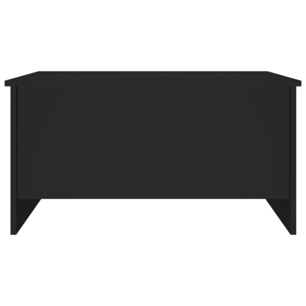 vidaXL Coffee Table Black 31.5"x21.9"x16.3" Engineered Wood - Image 4