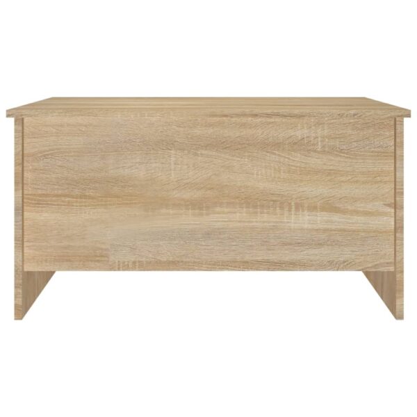 vidaXL Coffee Table Sonoma Oak 31.5"x21.9"x16.3" Engineered Wood - Image 4