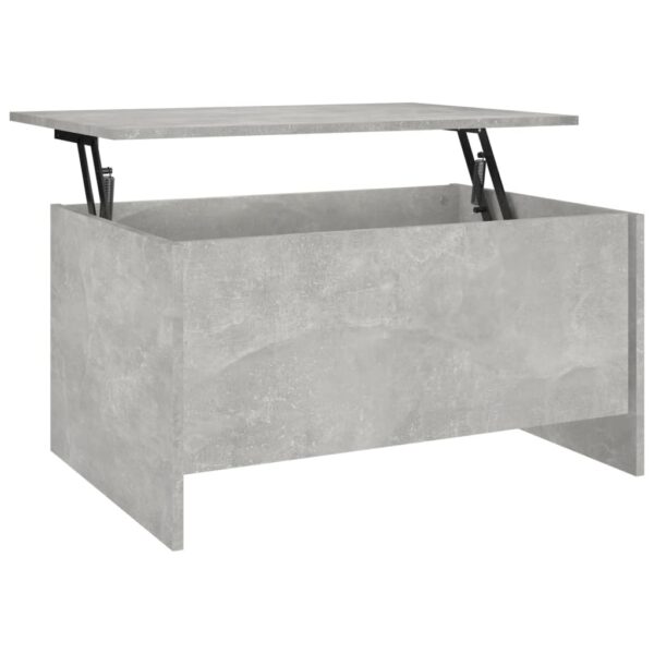 vidaXL Coffee Table Concrete Gray 31.5"x21.9"x16.3" Engineered Wood - Image 2