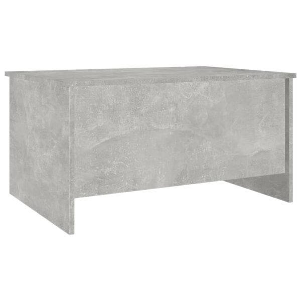 vidaXL Coffee Table Concrete Gray 31.5"x21.9"x16.3" Engineered Wood - Image 3