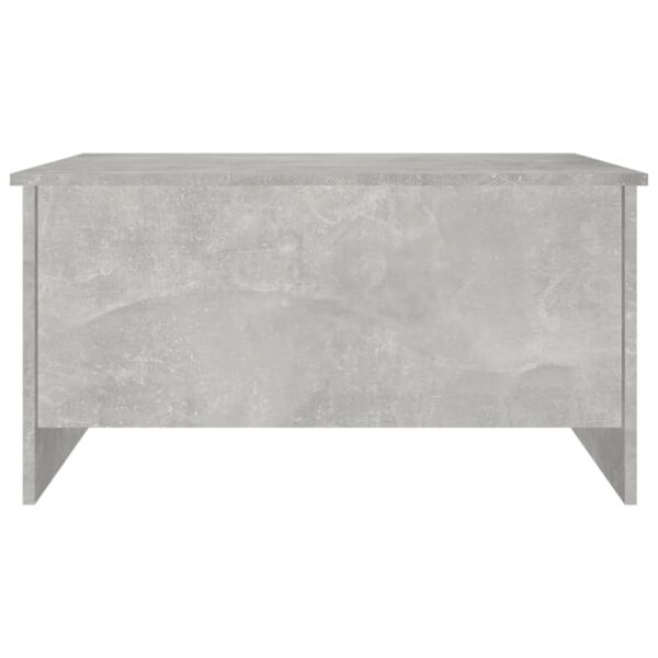 vidaXL Coffee Table Concrete Gray 31.5"x21.9"x16.3" Engineered Wood - Image 4