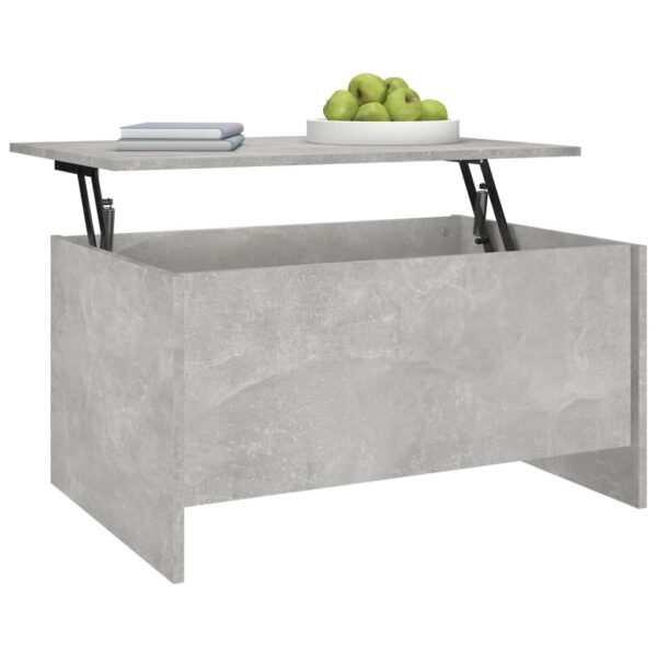 vidaXL Coffee Table Concrete Gray 31.5"x21.9"x16.3" Engineered Wood - Image 6