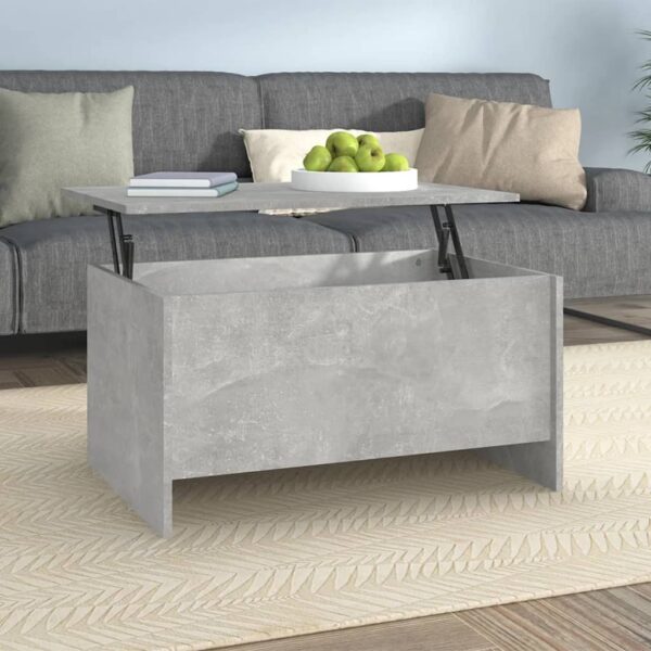 vidaXL Coffee Table Concrete Gray 31.5"x21.9"x16.3" Engineered Wood