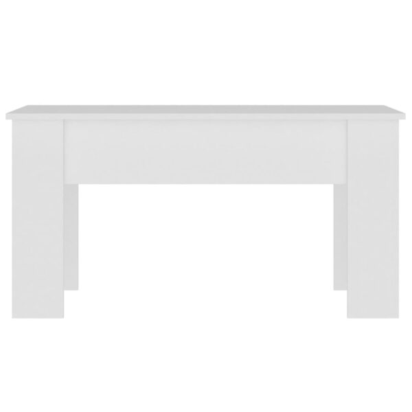 vidaXL Coffee Table White 39.8"x19.3"x20.5" Engineered Wood - Image 6