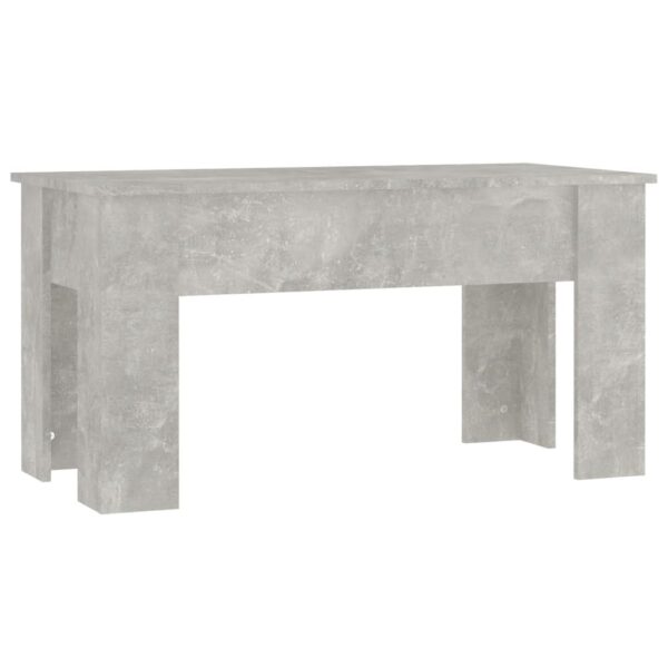 vidaXL Coffee Table Concrete Gray 39.8"x19.3"x20.5" Engineered Wood - Image 5