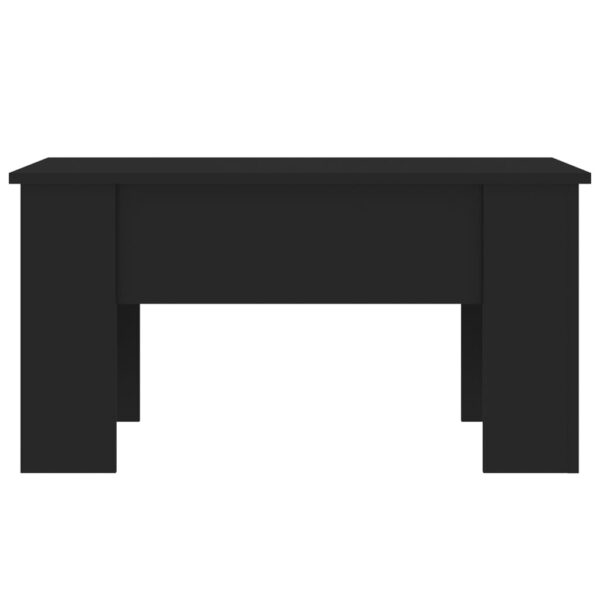 vidaXL Coffee Table Black 31.1"x19.3"x16.1" Engineered Wood - Image 3