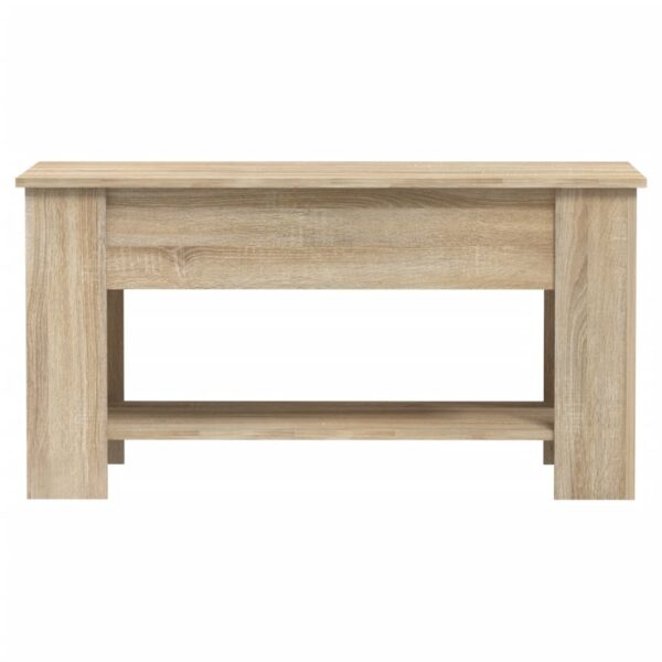 vidaXL Coffee Table Sonoma Oak 39.8"x19.3"x20.5" Engineered Wood - Image 4