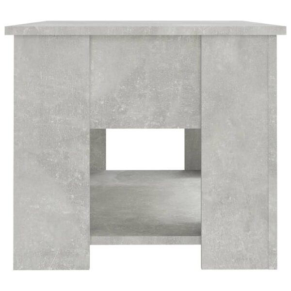 vidaXL Coffee Table Concrete Gray 31.1"x19.3"x16.1" Engineered Wood - Image 7