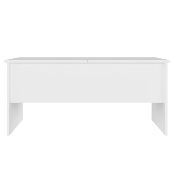 vidaXL Coffee Table White 40.2"x19.9"x18.3" Engineered Wood - Image 6