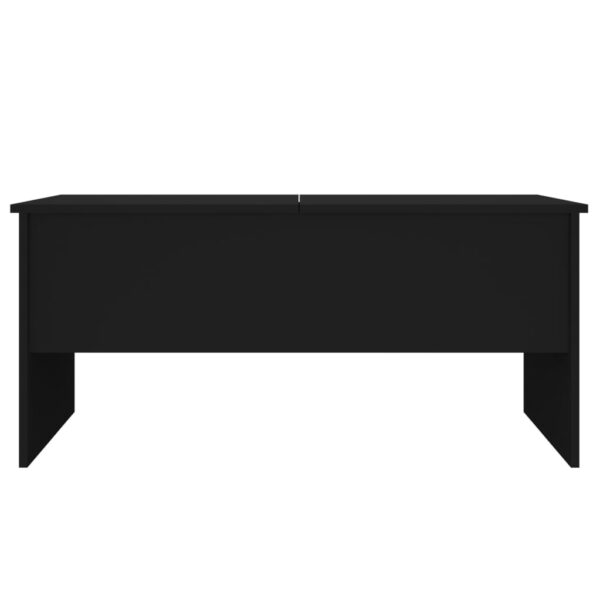 vidaXL Coffee Table Black 40.2"x19.9"x18.3" Engineered Wood - Image 6