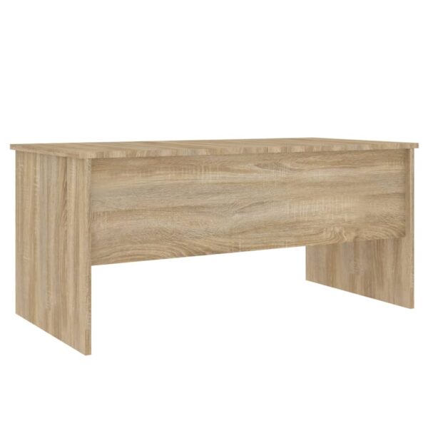 vidaXL Coffee Table Sonoma Oak 40.2"x19.9"x18.3" Engineered Wood - Image 5