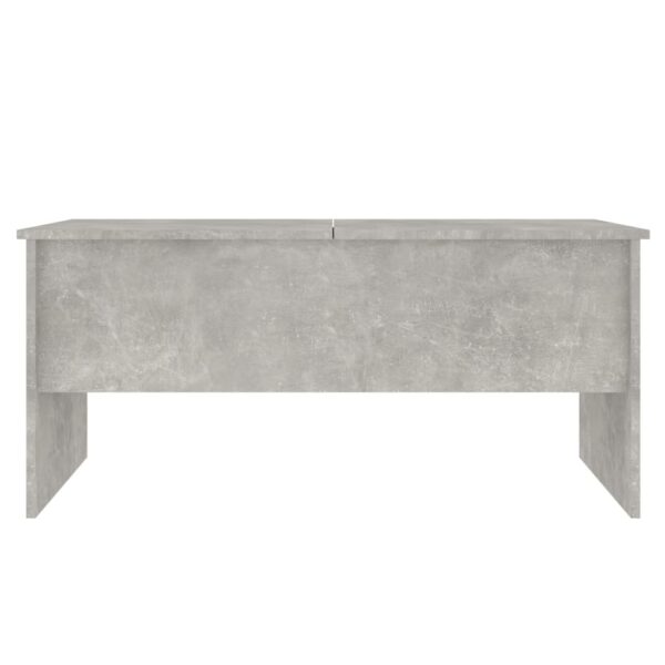 vidaXL Coffee Table Concrete Gray 40.2"x19.9"x18.3" Engineered Wood - Image 6