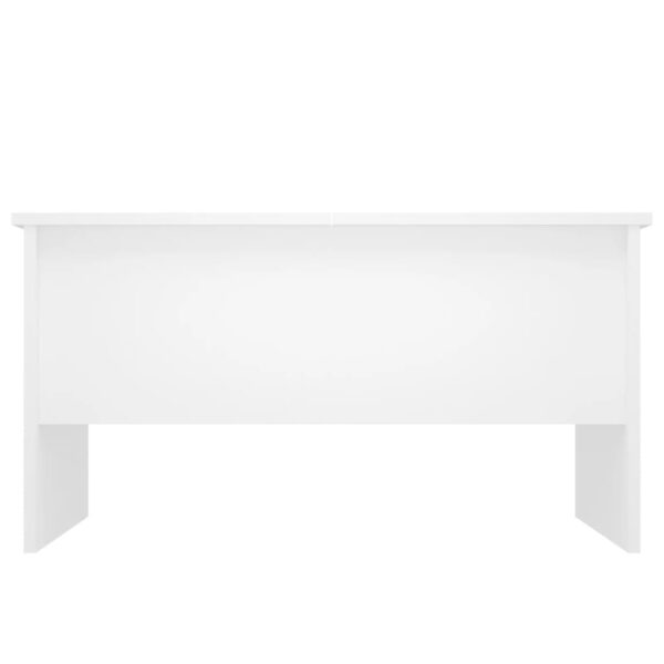 vidaXL Coffee Table White 31.5"x19.7"x16.7" Engineered Wood - Image 6