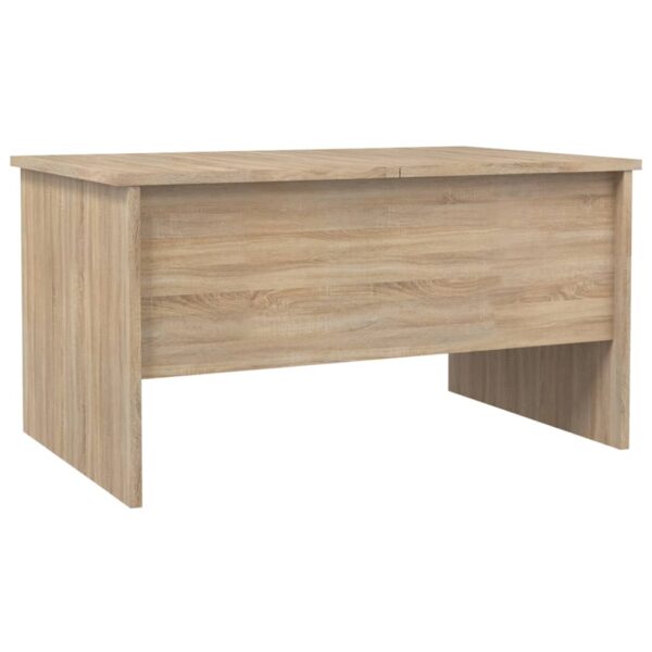 vidaXL Coffee Table Sonoma Oak 31.5"x19.7"x16.7" Engineered Wood - Image 5