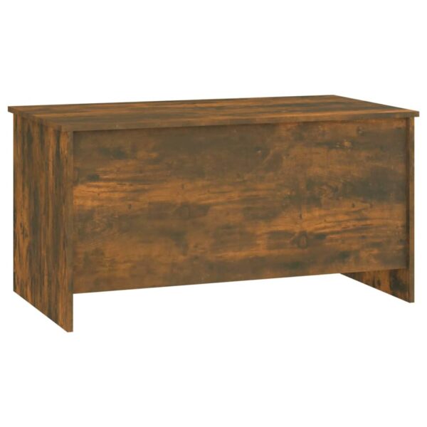 vidaXL Coffee Table Smoked Oak 40.2"x21.9"x20.7" Engineered Wood - Image 3