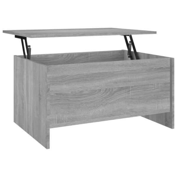 vidaXL Coffee Table Gray Sonoma 31.5"x21.9"x16.3" Engineered Wood - Image 2