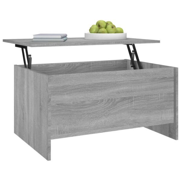 vidaXL Coffee Table Gray Sonoma 31.5"x21.9"x16.3" Engineered Wood - Image 7