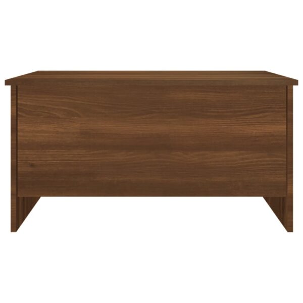 vidaXL Coffee Table Brown Oak 31.5"x21.9"x16.3" Engineered Wood - Image 4