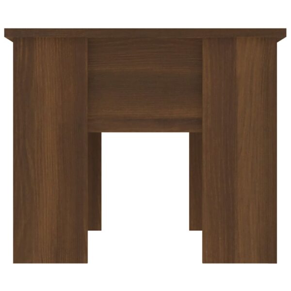 vidaXL Coffee Table Brown Oak 31.1"x19.3"x16.1" Engineered Wood - Image 4