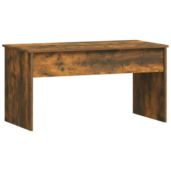 vidaXL Coffee Table Smoked Oak 40.2"x19.9"x20.7" Engineered Wood - Image 3