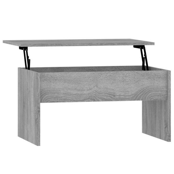 vidaXL Coffee Table Gray Sonoma 31.5"x19.9"x16.3" Engineered Wood - Image 2