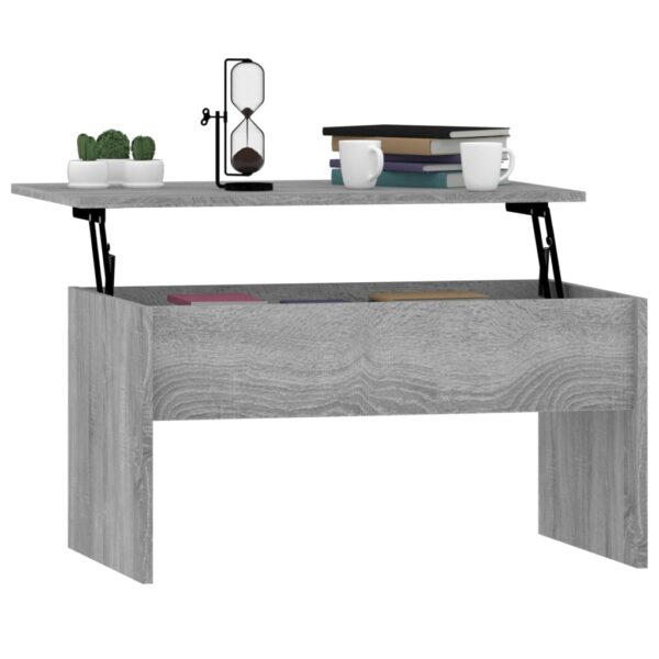 vidaXL Coffee Table Gray Sonoma 31.5"x19.9"x16.3" Engineered Wood - Image 7