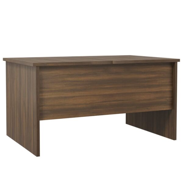 vidaXL Coffee Table Brown Oak 31.5"x19.7"x16.7" Engineered Wood - Image 5