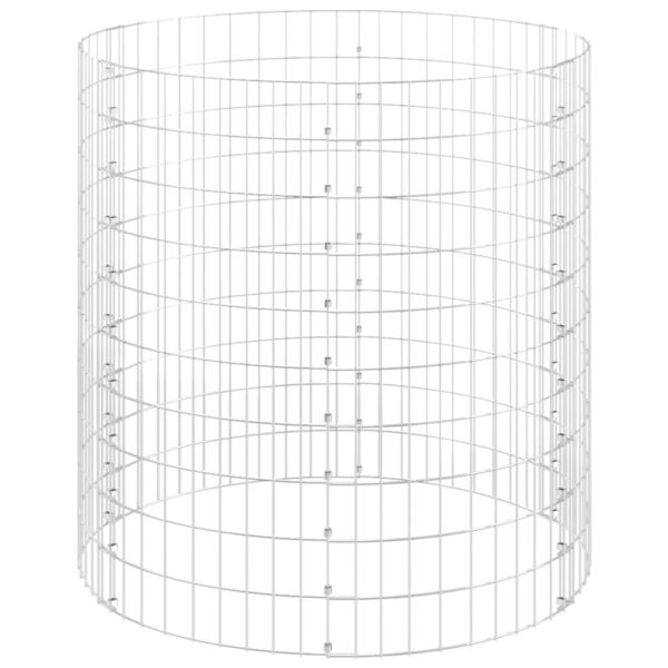 vidaXL Circular Gabion Pole Galvanized Steel Ã˜39.4"x39.4" - Image 3