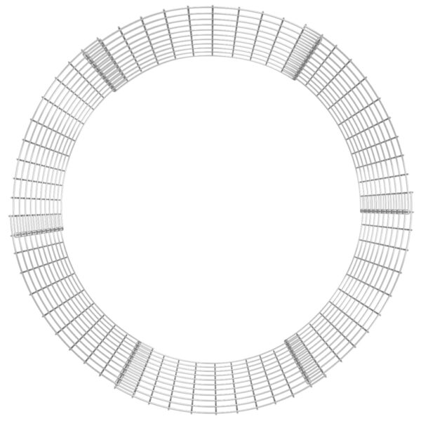 vidaXL Circular Gabion Pole Galvanized Steel Ã˜39.4"x39.4" - Image 4