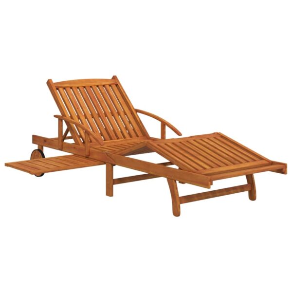 vidaXL 2 Piece Sunlounger Set with Table Solid Wood Acacia - Image 5