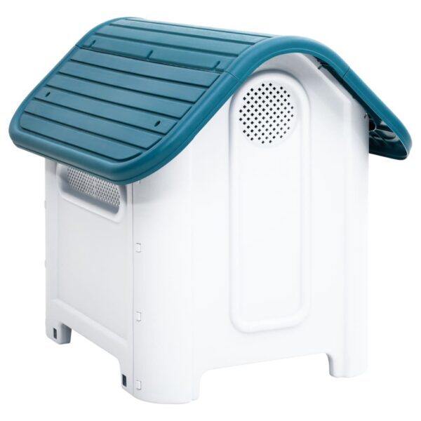 vidaXL Dog House Blue 23.2"x29.5"x26" Polypropylene - Image 4