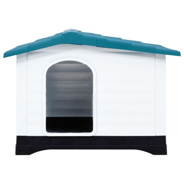 vidaXL Dog House Blue 35.6"x26.8"x26" Polypropylene - Image 2