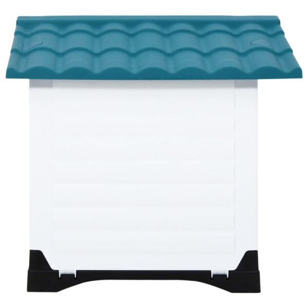 vidaXL Dog House Blue 35.6"x26.8"x26" Polypropylene - Image 3