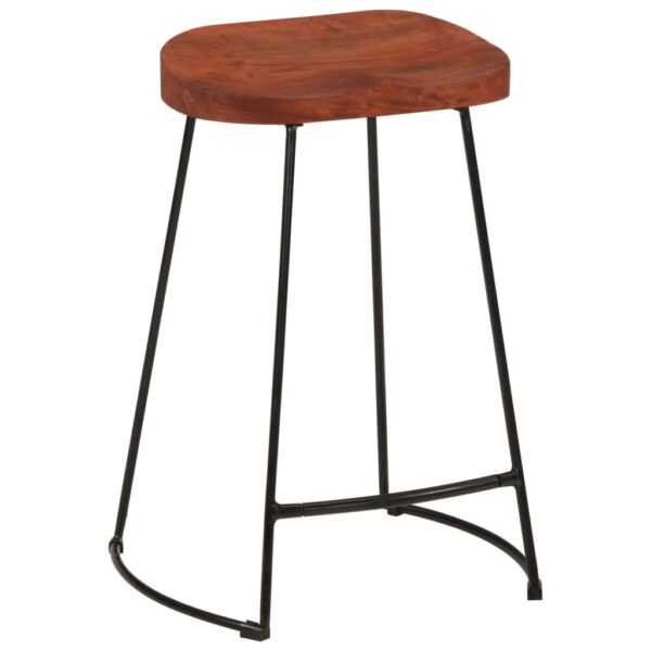 vidaXL Gavin Bar Stools 2 pcs 17.7"x15.7"x24.8" Solid Wood Mango - Image 12