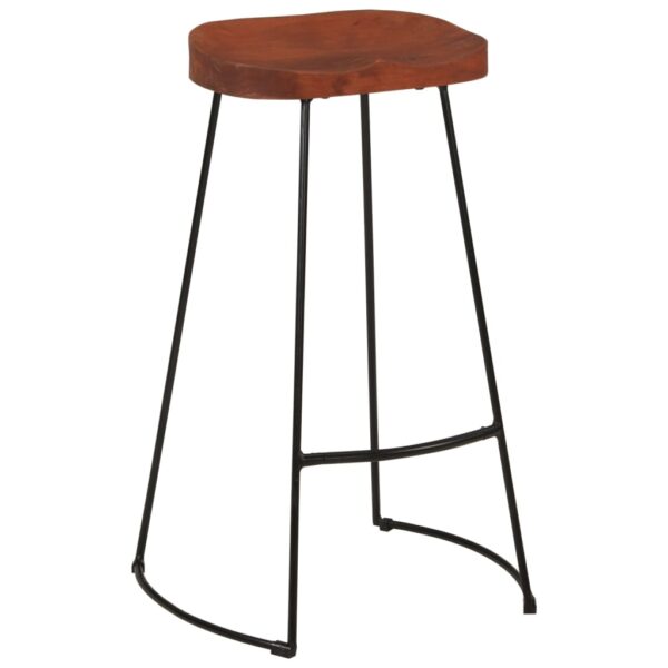 vidaXL Gavin Bar Stools 2 pcs 19.7"x15.7"x30.7" Solid Wood Mango - Image 12