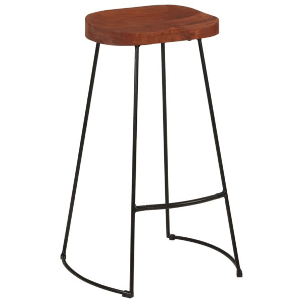 vidaXL Gavin Bar Stools 2 pcs 19.7"x15.7"x30.7" Solid Wood Mango - Image 10