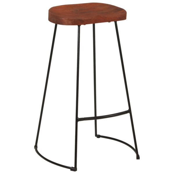 vidaXL Gavin Bar Stools 2 pcs 19.7"x15.7"x30.7" Solid Wood Mango - Image 11